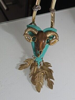 KH STUDIO Ram Skull Necklace